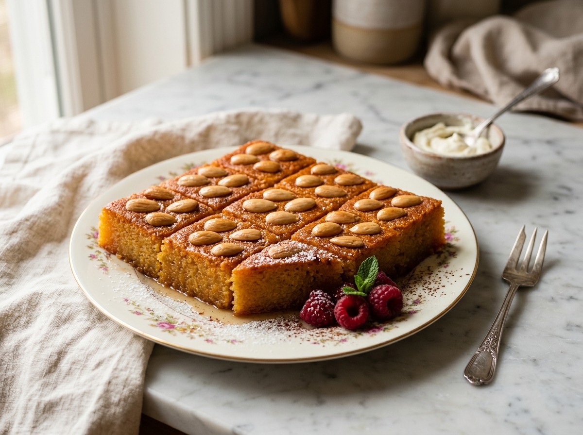 Namoura IG bas, gâteau semoule libanais